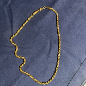 Monet Gold Rope Chain Necklace